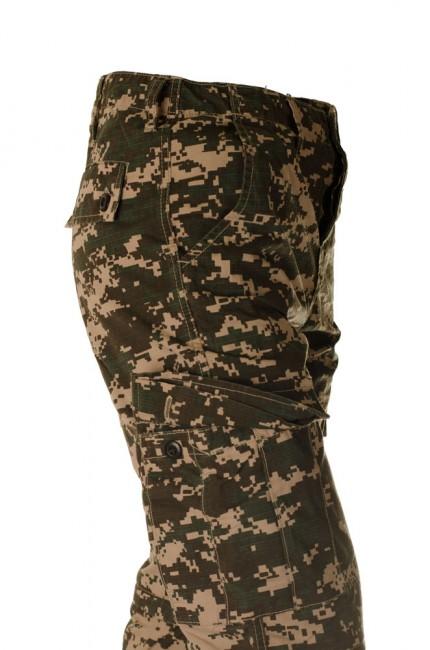 O&T Cityhunter Rip-Stop pantaloni da uomo digital woodland, marroni