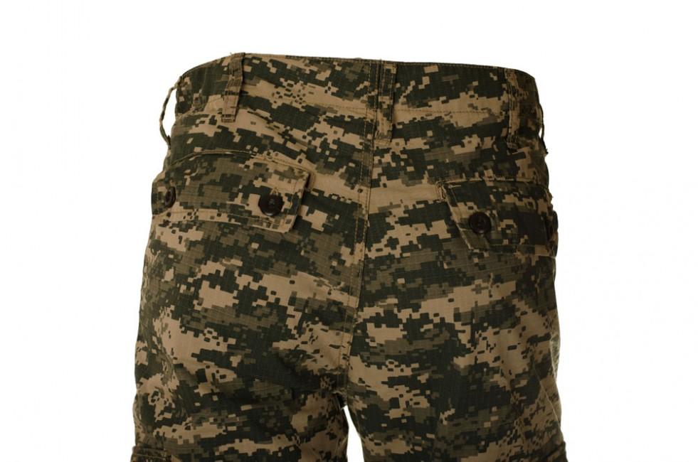 O&T Cityhunter pantaloni da uomo rip-stop digital woodland, verdi