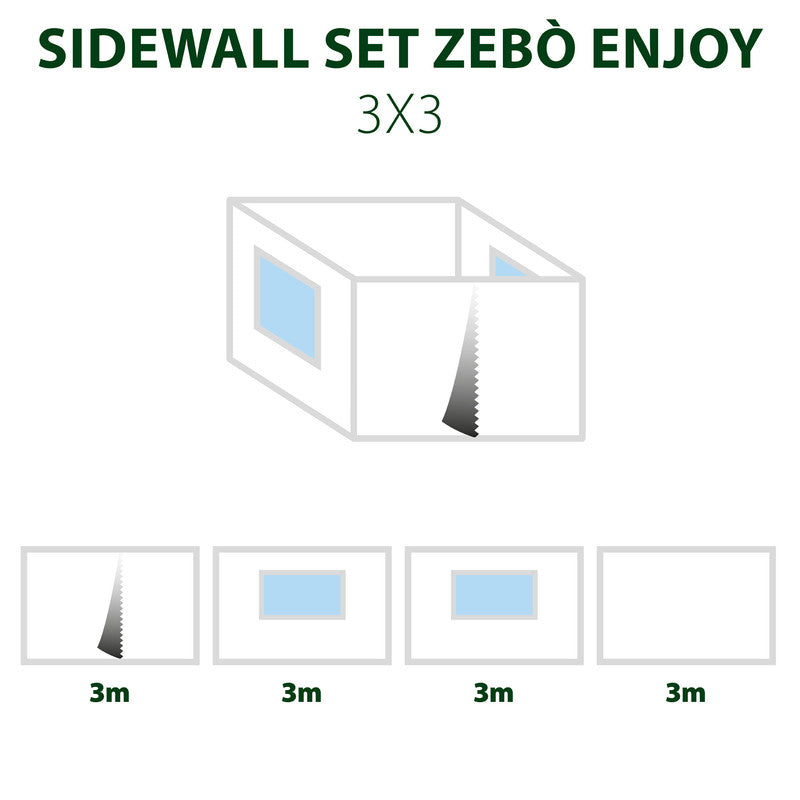 Brunner Set di pannelli laterali Sidewall Enjoy/Pro 3x3
