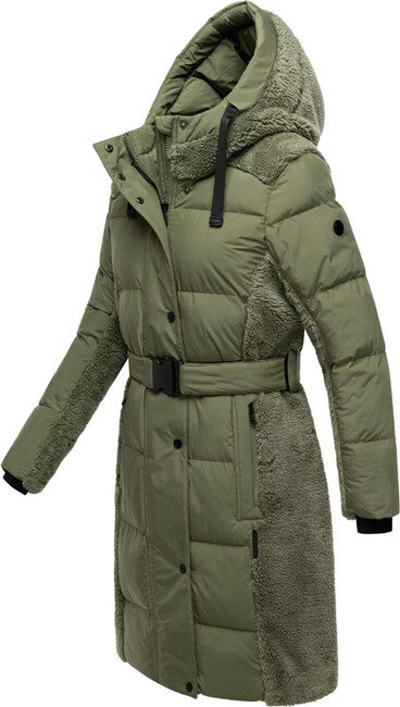 Navahoo Funkelteddy14 giacca invernale da donna, foglia d'olivo