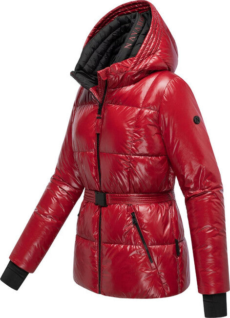 Navahoo Eisglanz giacca invernale da donna, rosso scuro