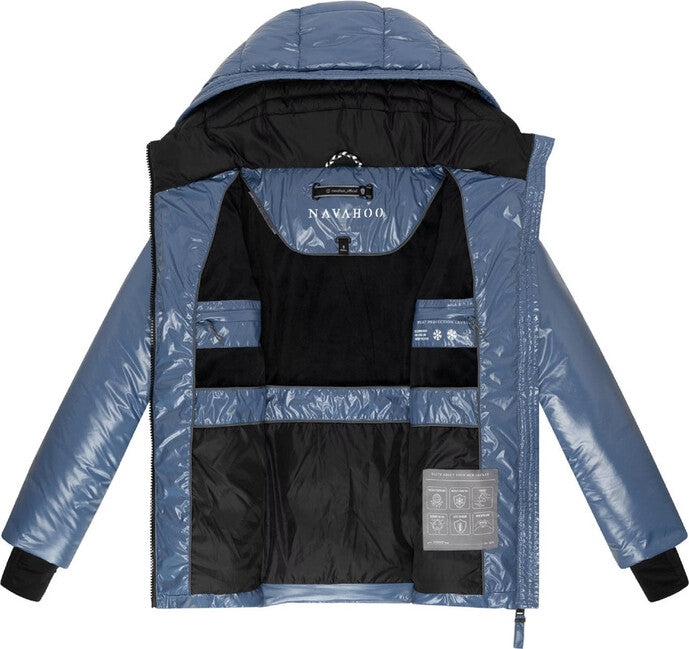 Navahoo Eisglanz giacca invernale da donna, dusty blue