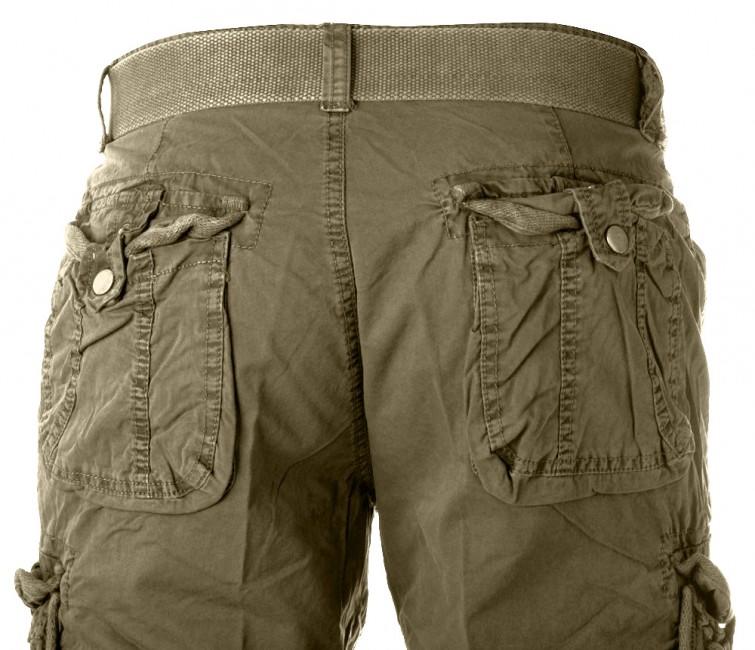 Mil-Tec Vintage pantaloncini Prewash, oliva
