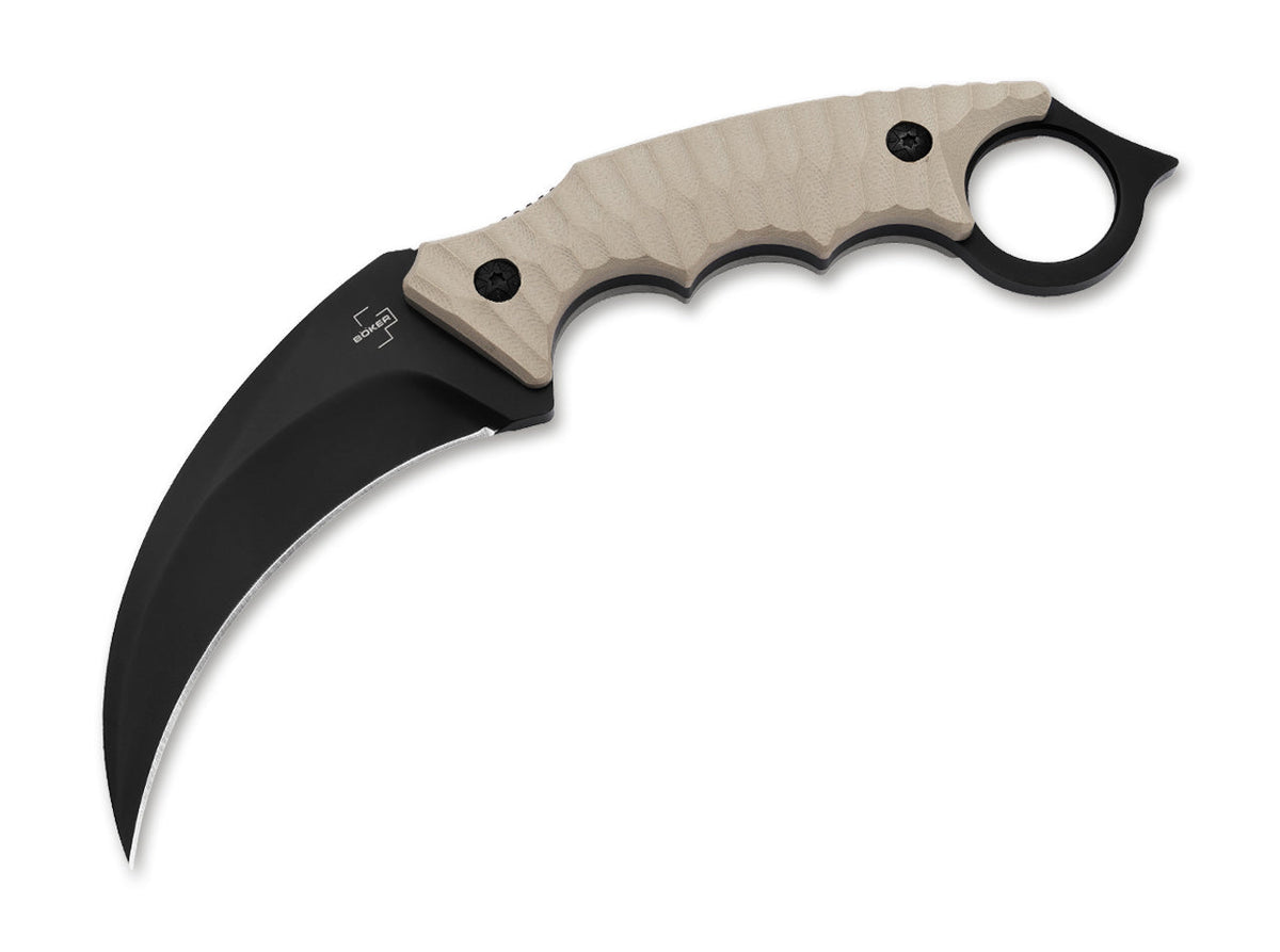 BÖKER® Plus Spike Karambit karambitový nôž, khaki, 21,5 cm