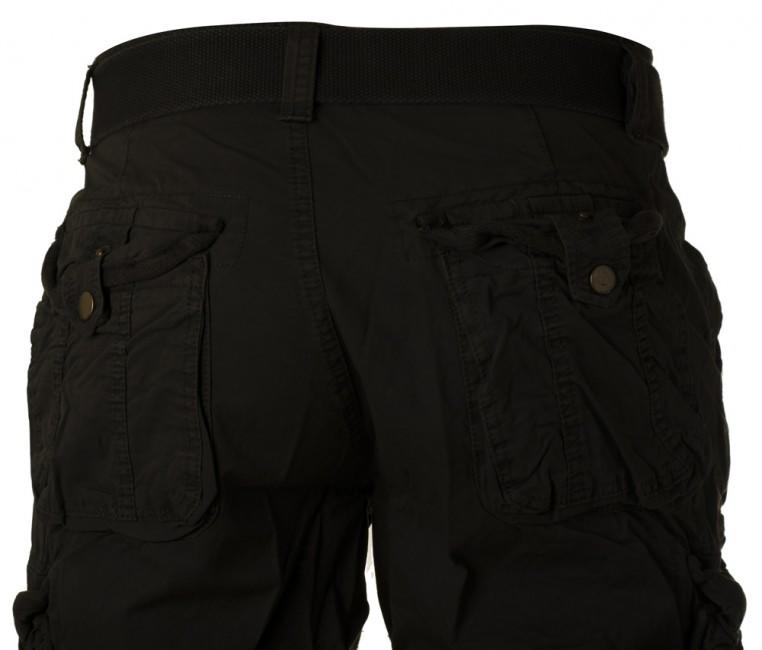 Mil-Tec Vintage pantaloncini Prewash, nero