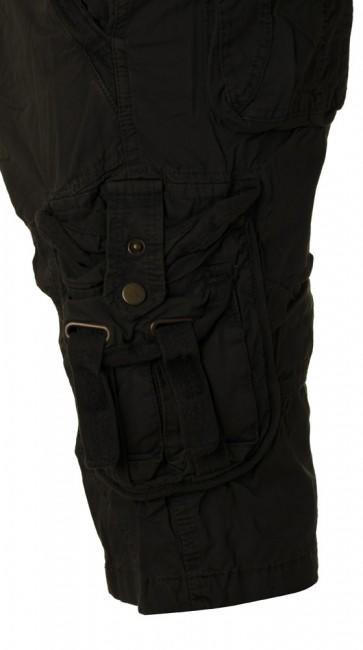 Mil-Tec Vintage pantaloncini Prewash, nero