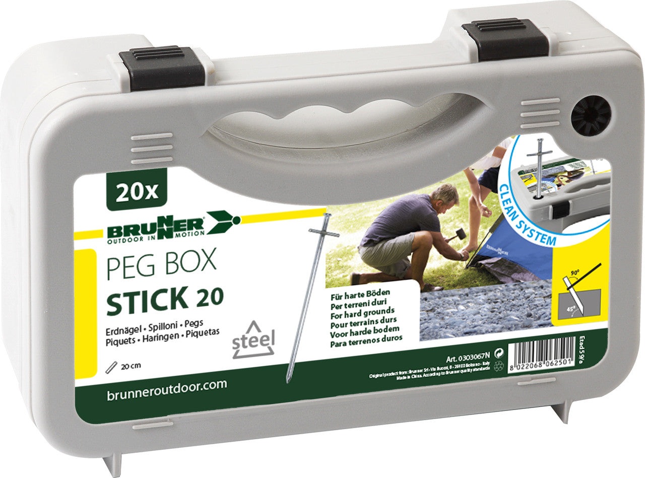 Brunner Picchetti per tende Peg Box Stick 20