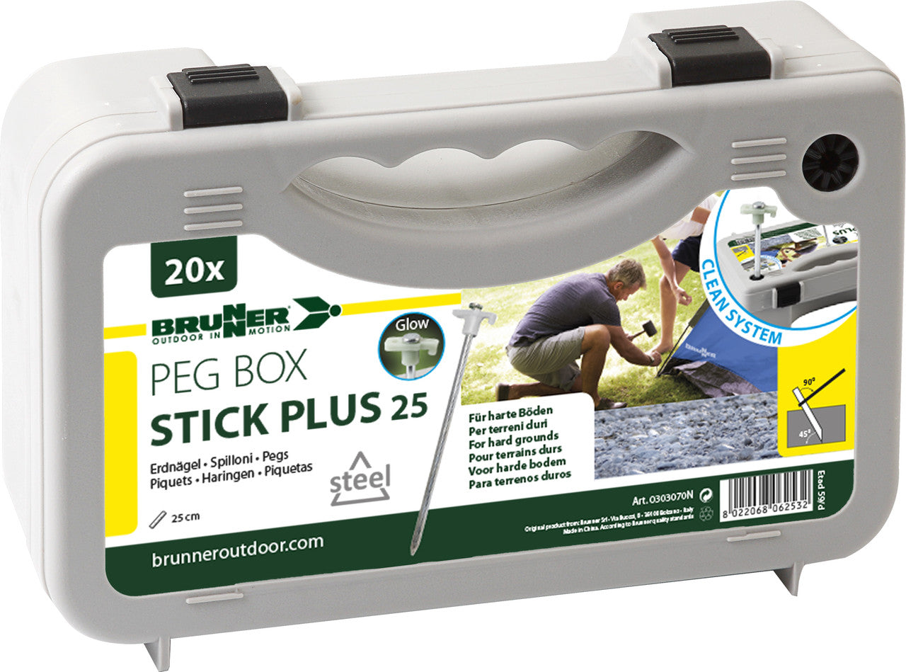 Brunner Picchetti per tende Peg Box Stick Plus 25