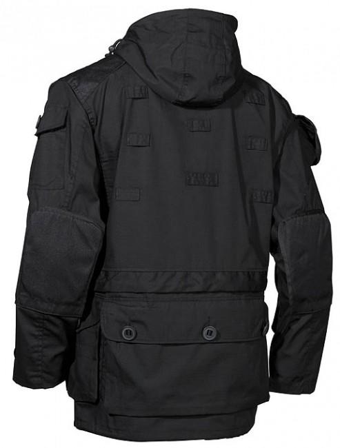 MFH commando giacca rip-stop, nera