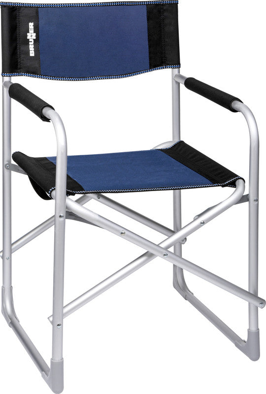 Brunner Sedia da campeggio Captain, blu/nera