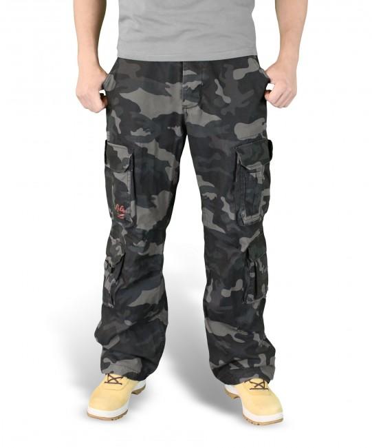 Surplus Vintage pantaloni, nero-camo