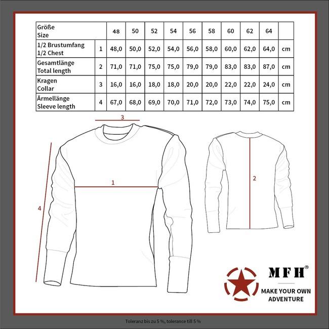 MFH Maglione BW con tasca sul petto, oliva