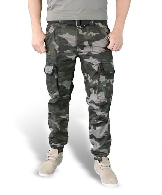 Surplus Premium Slimmy pantaloni, nero-camo