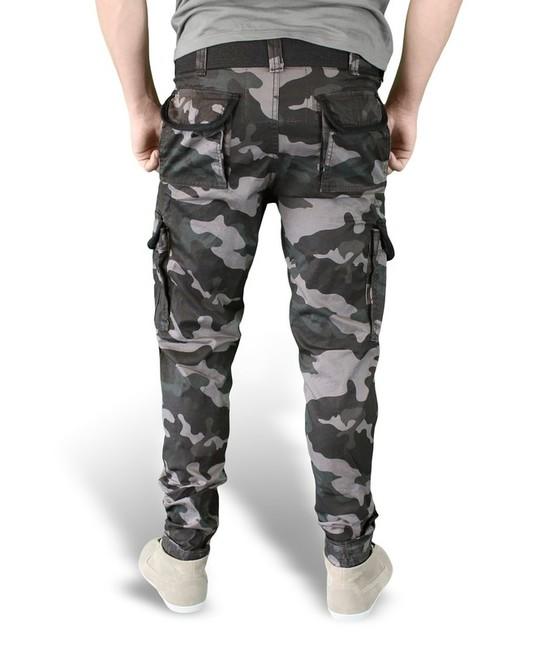Surplus Premium Slimmy pantaloni, nero-camo