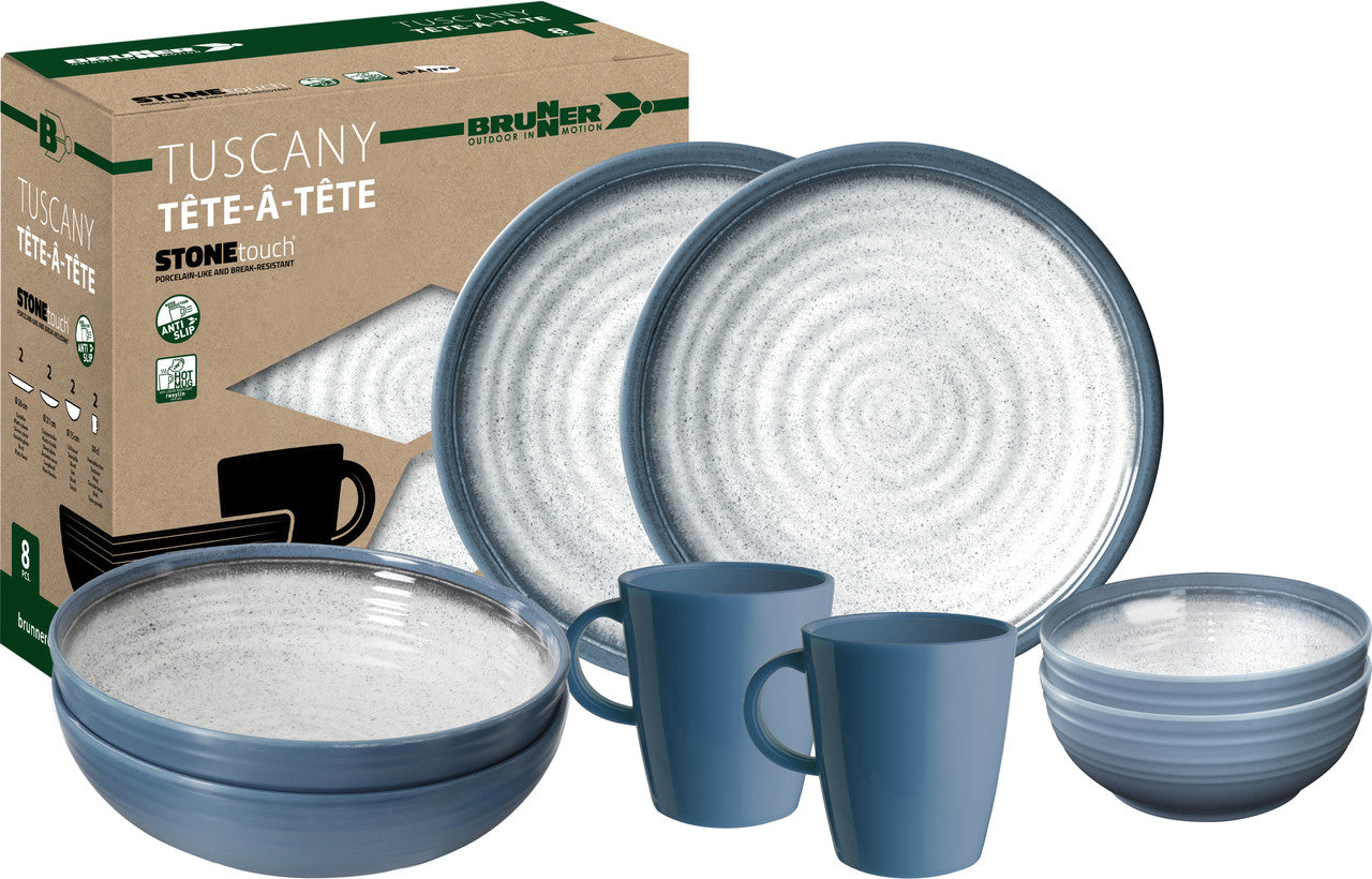 Brunner Set di pentole Tuscany 8 pezzi, blu