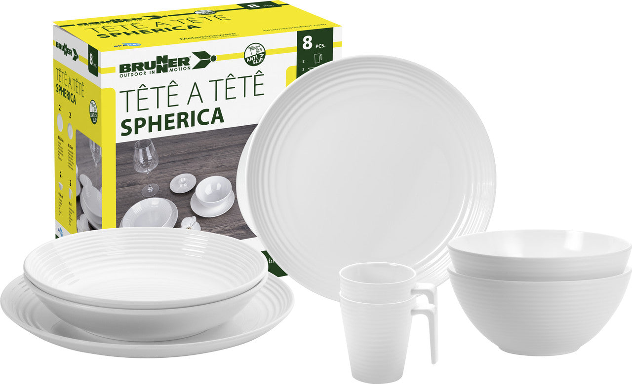 Brunner Set di pentole Spherica 8 pezzi, bianco