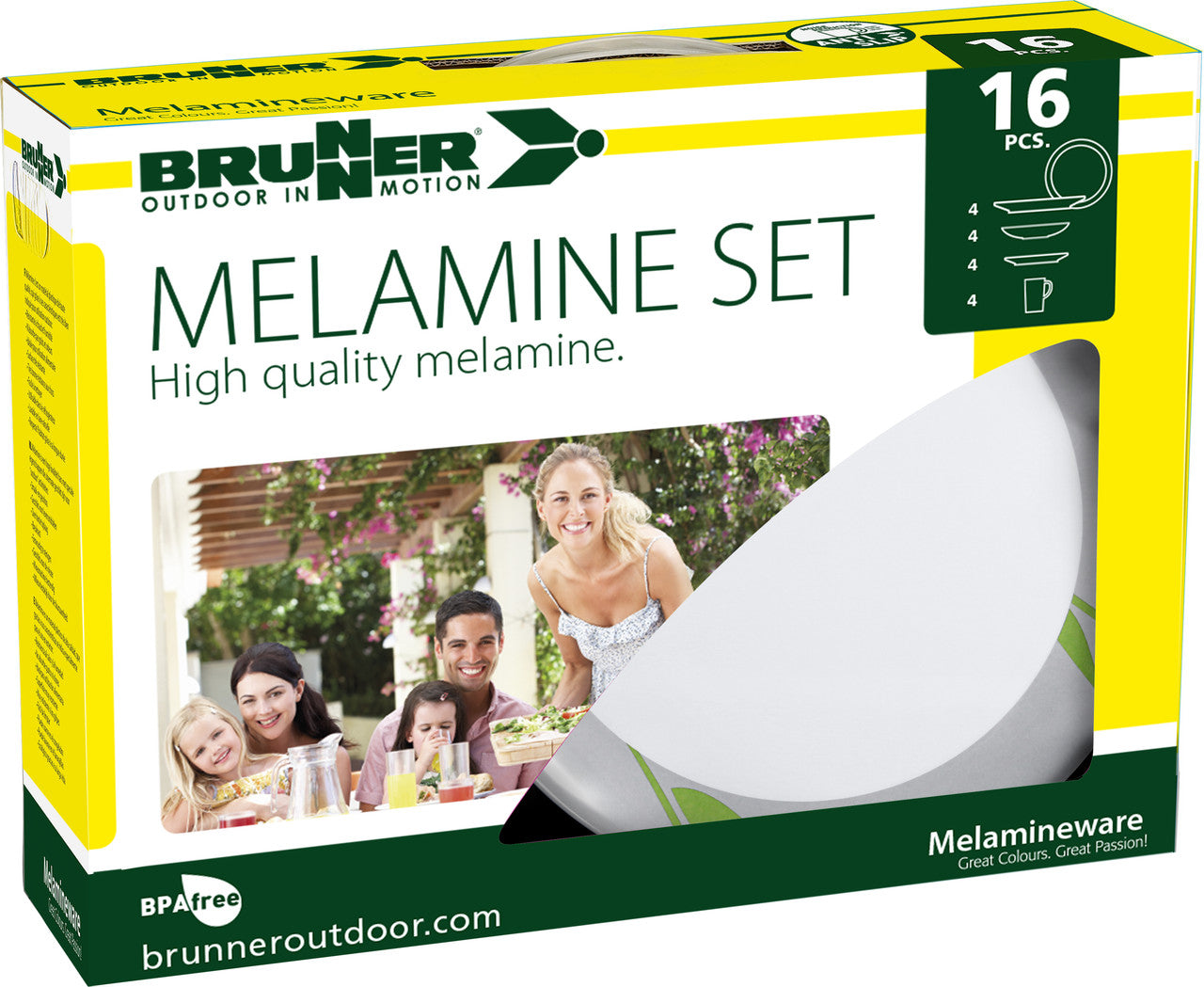 Brunner Melamine Set Tulip σετ κουζινικού σκεύους, λευκό