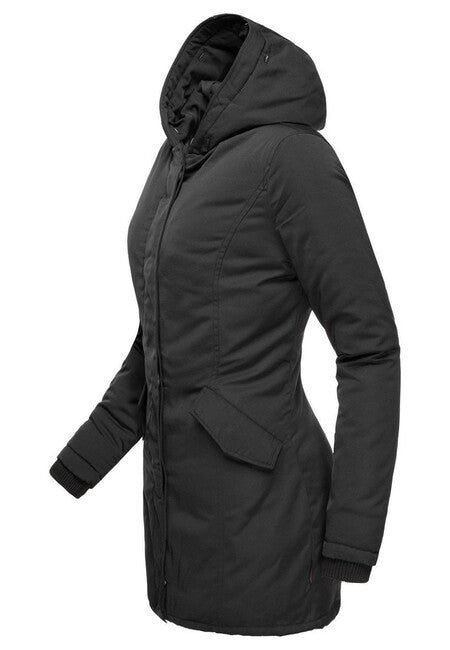 Marikoo Karmaa giacca invernale con cappuccio da donna, nero