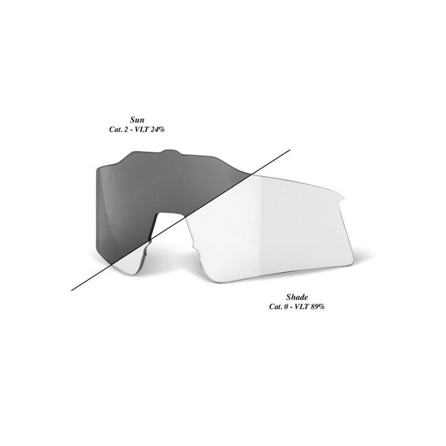 100% Speedcraft sl lente di ricambio, fotocromatica clear/smoke