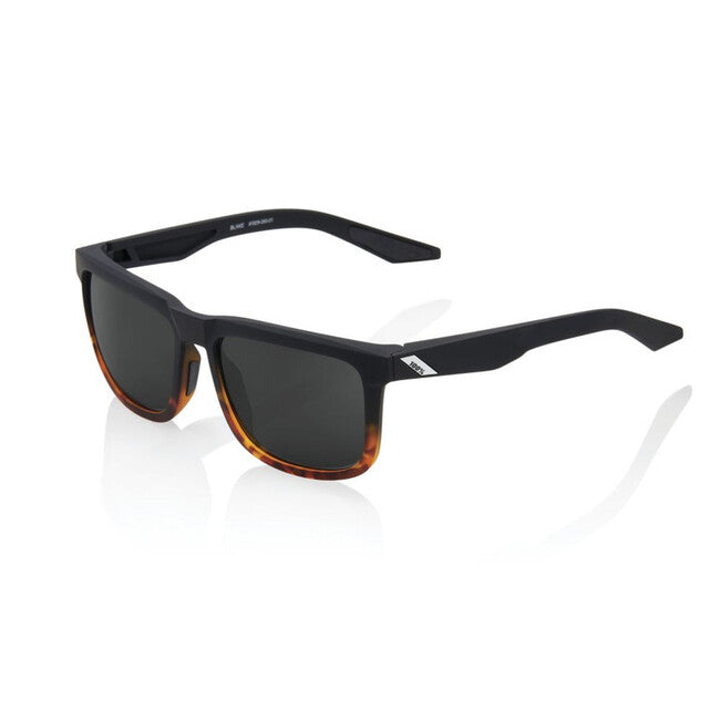 100% Blake occhiali da sole, Soft Tact Fade Nero/Havana