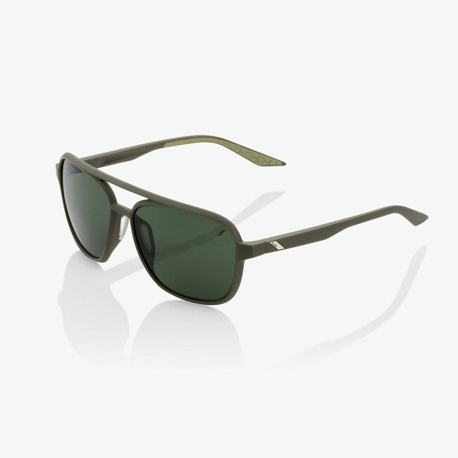 100% Kasia occhiali da sole, Soft Tact Verde Esercito