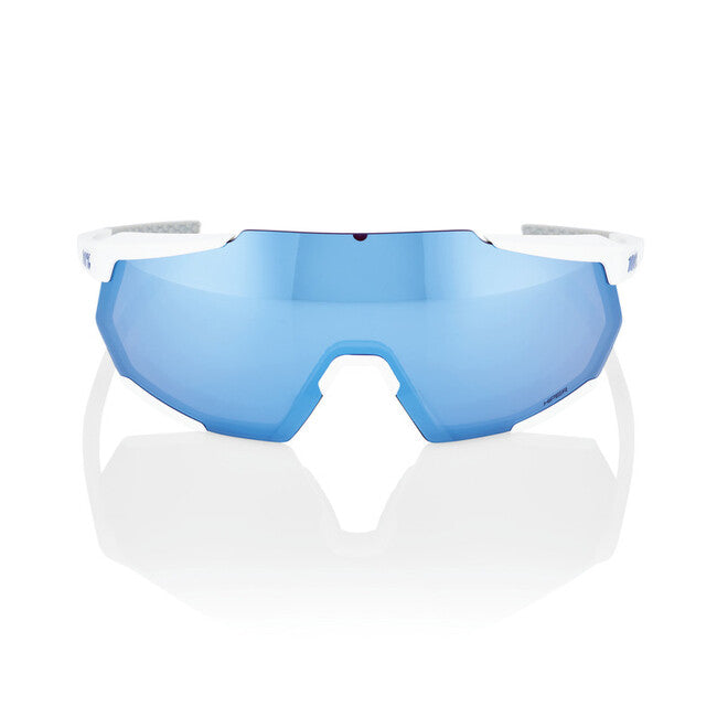 100% Racetrap 3.0 occhiali da sole, bianco opaco