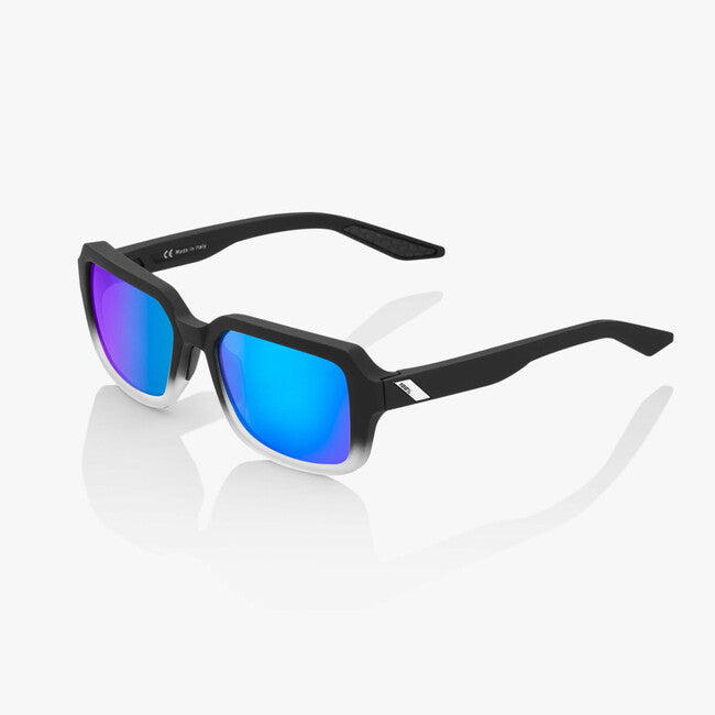 100% Rideley occhiali da sole, Soft Tact Nero/Bianco sfumato