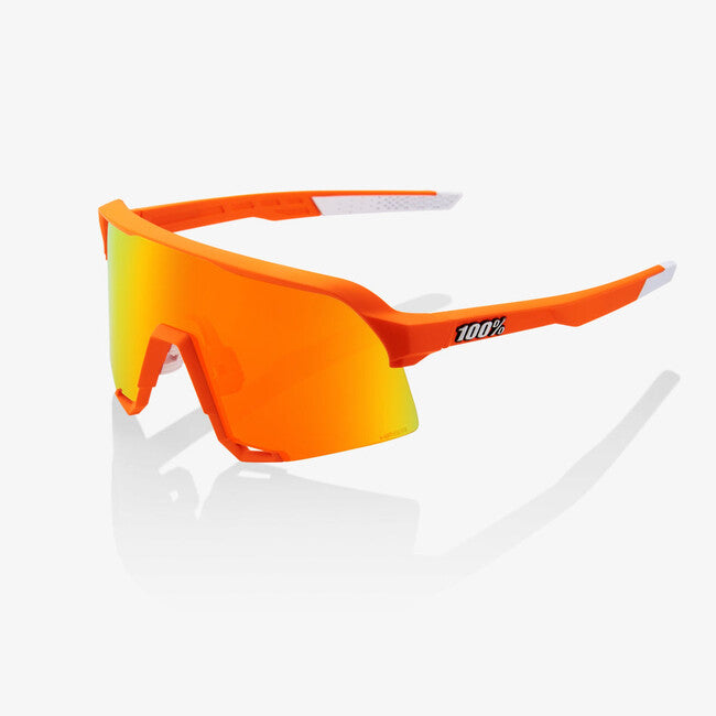 100% S3 occhiali da sole, soft tact arancione neon