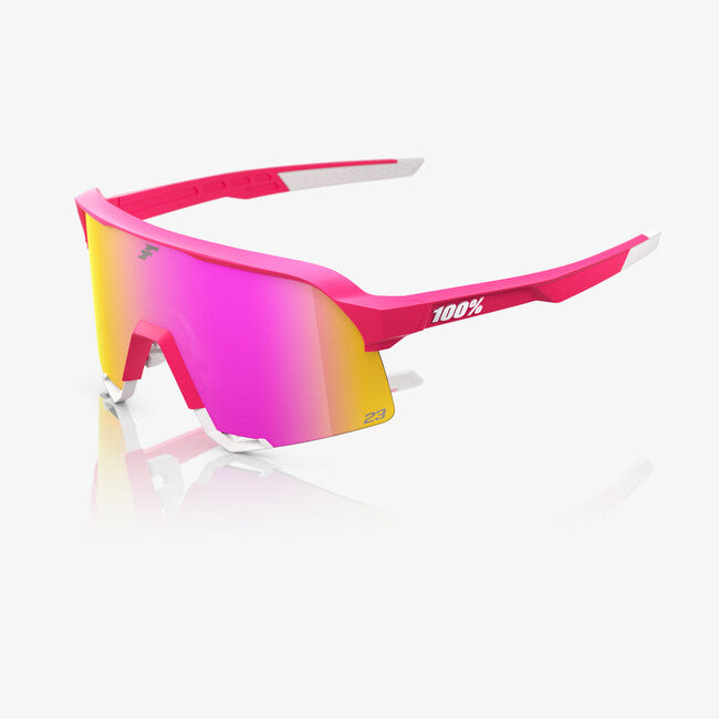 100% S3 occhiali da sole, tatis 24 le - hiper vital pink mirror