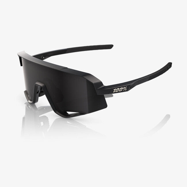 100% Slendale occhiali da sole, nero opaco - lenti fumé