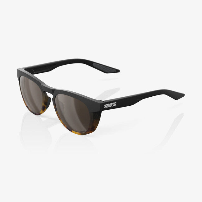 100% Slent occhiali da sole, soft tact fade nero / avana