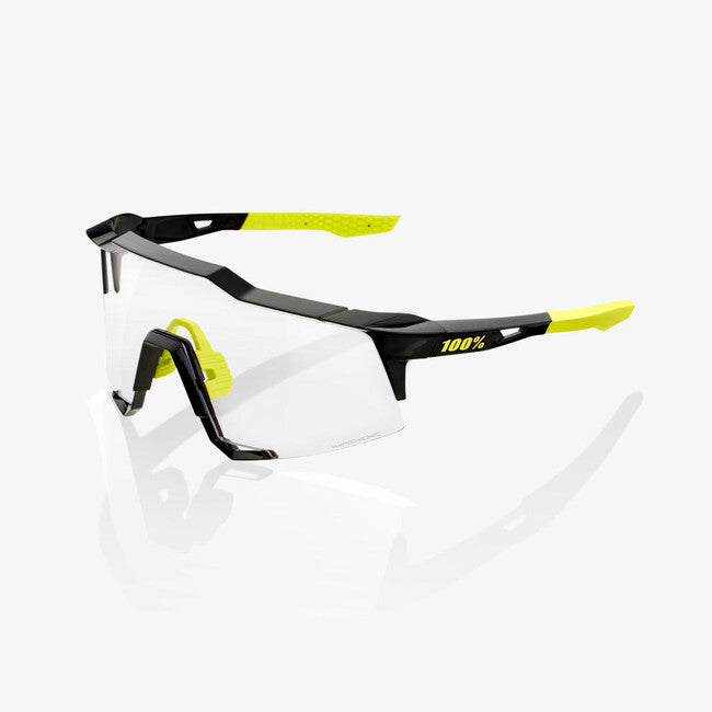 100% Speedcraft occhiali da sole, nero lucido