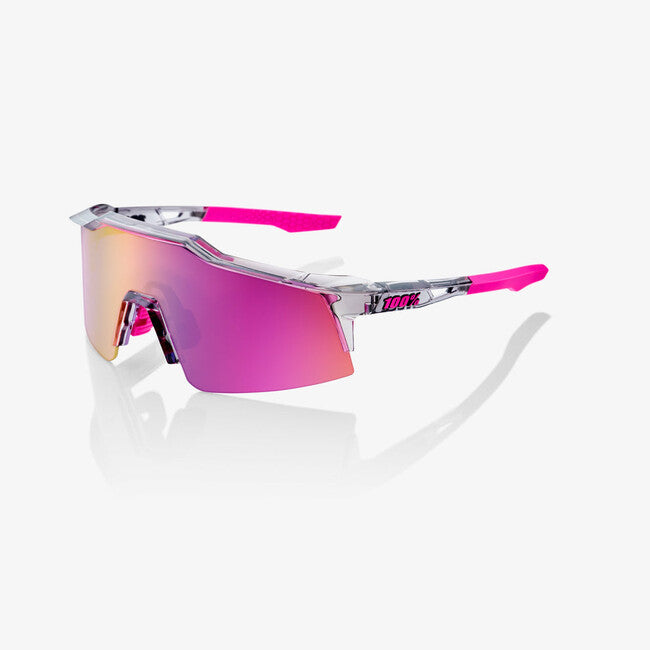 100% Speedcraft sl occhiali da sole, grigio traslucido lucido