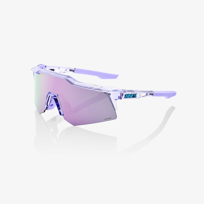 100% Speedcraft xs occhiali da sole, lavanda traslucida lucida