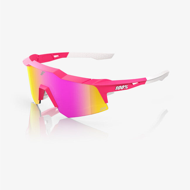 100% Speedcraft xs occhiali da sole, tatis 24 le - hiper vital pink mirror