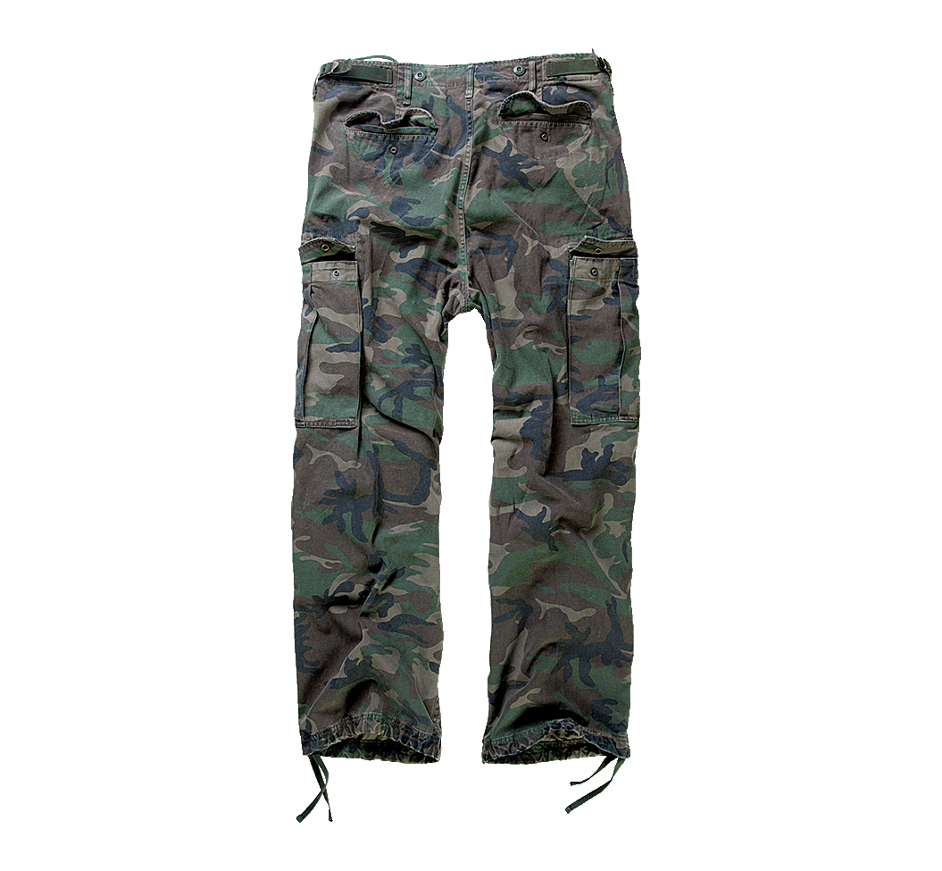 Brandit M65 nohavice Vintage, woodland