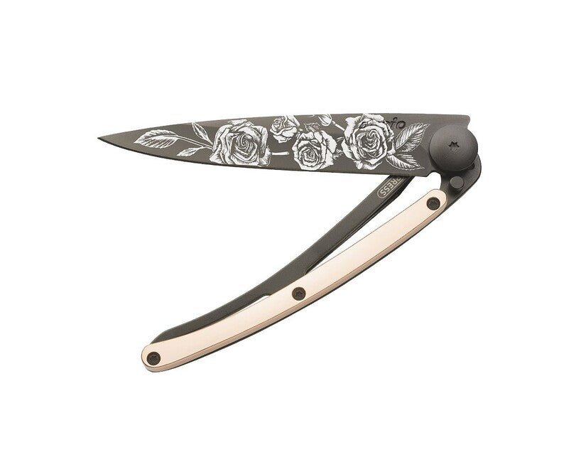 Deejo Coltello di chiusura ORO Tattoo Oro rosa 18 carati Rose