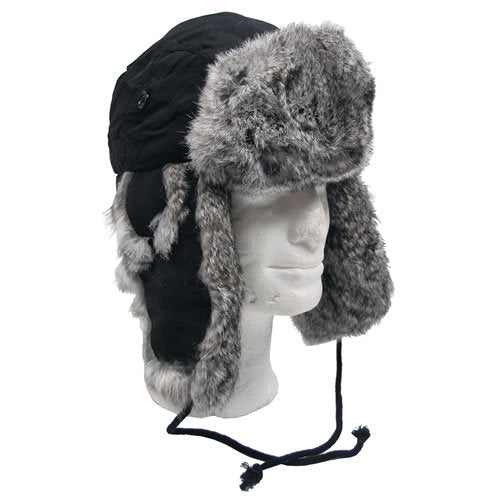 MFH Cappotto invernale in pelle di pecora con pelliccia, nero
