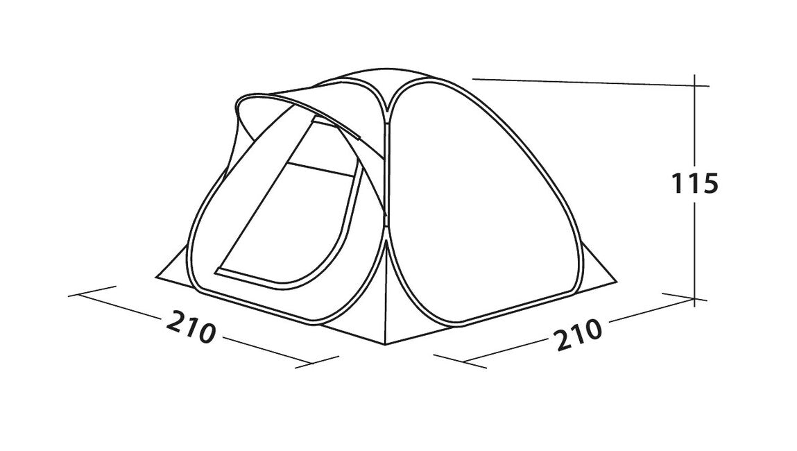 Easy Camp Flameball 300 tenda pop-up EasyCamp 3 persone