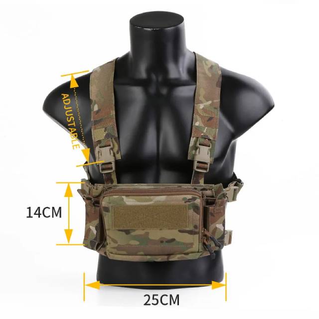 Emersongear Micro Chest Rig D3CR, verde ranger 500D