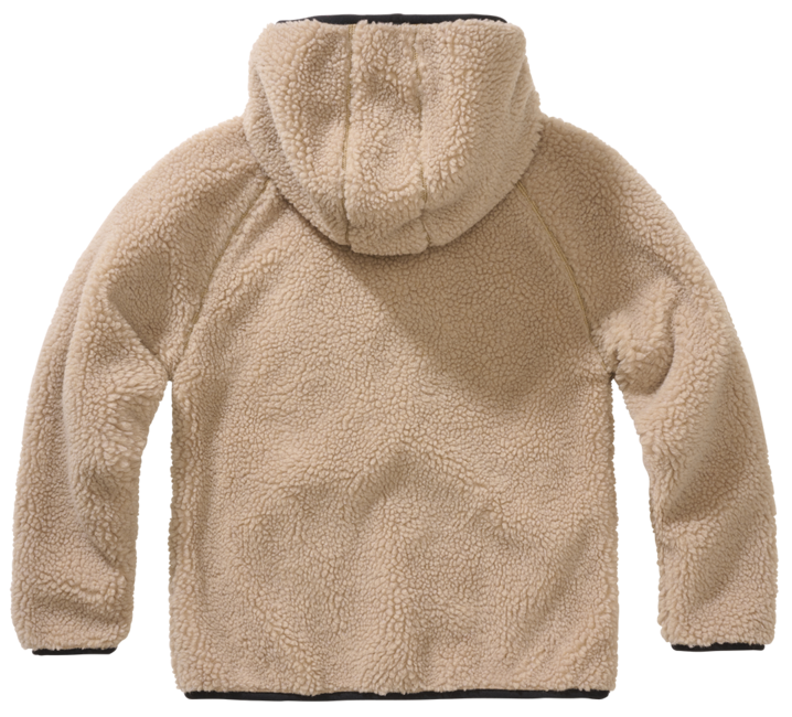 Brandit Teddyfleece giacca con cappuccio per bambini, cammello