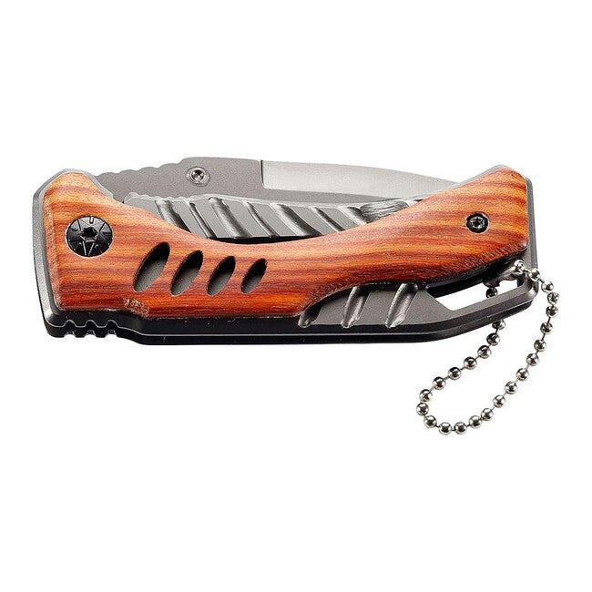 Herbertz Coltello a una mano 7 cm, titanio e legno di Cocobolo