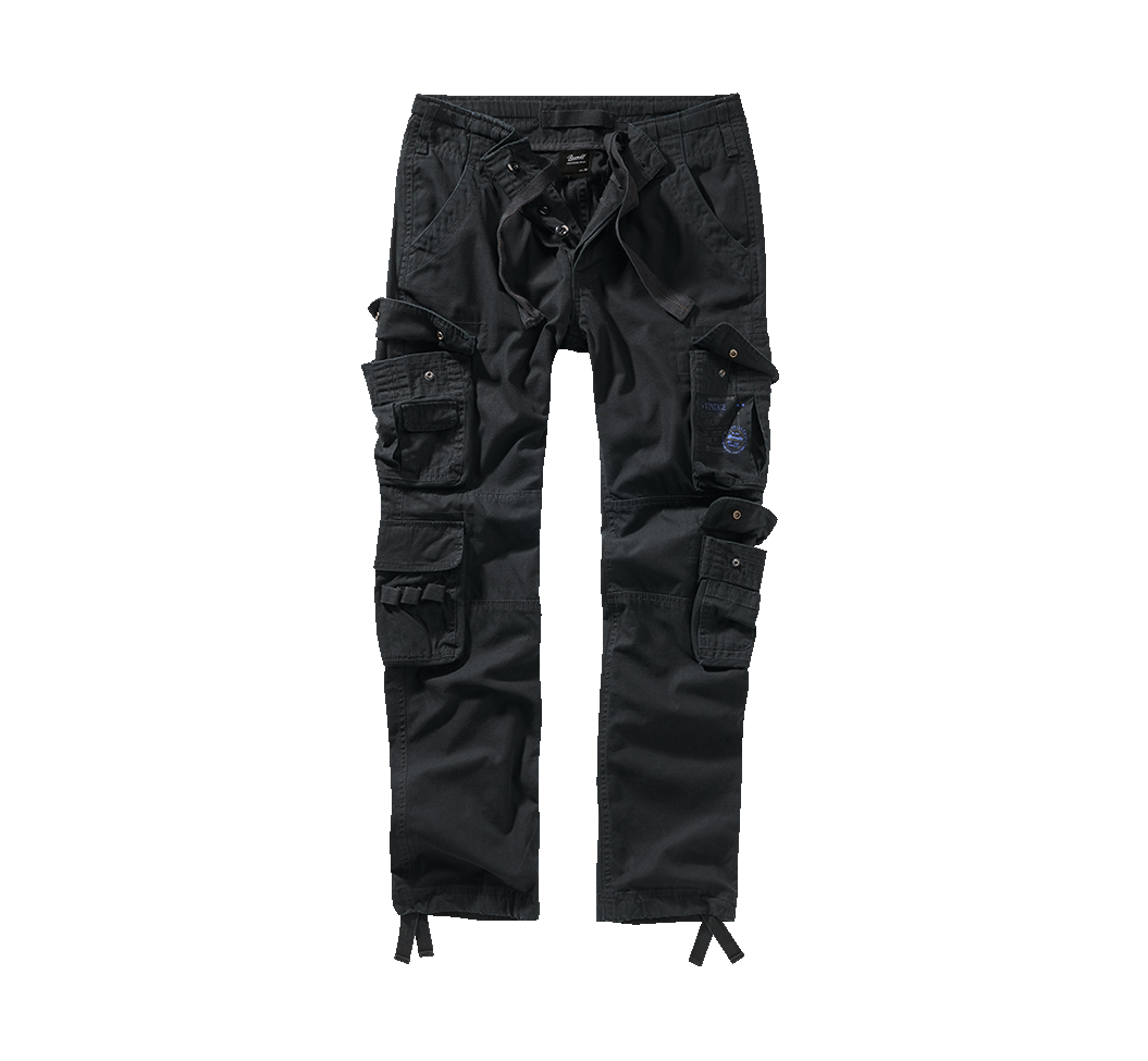 Brandit Pure Slim Fit nohavice, čierne