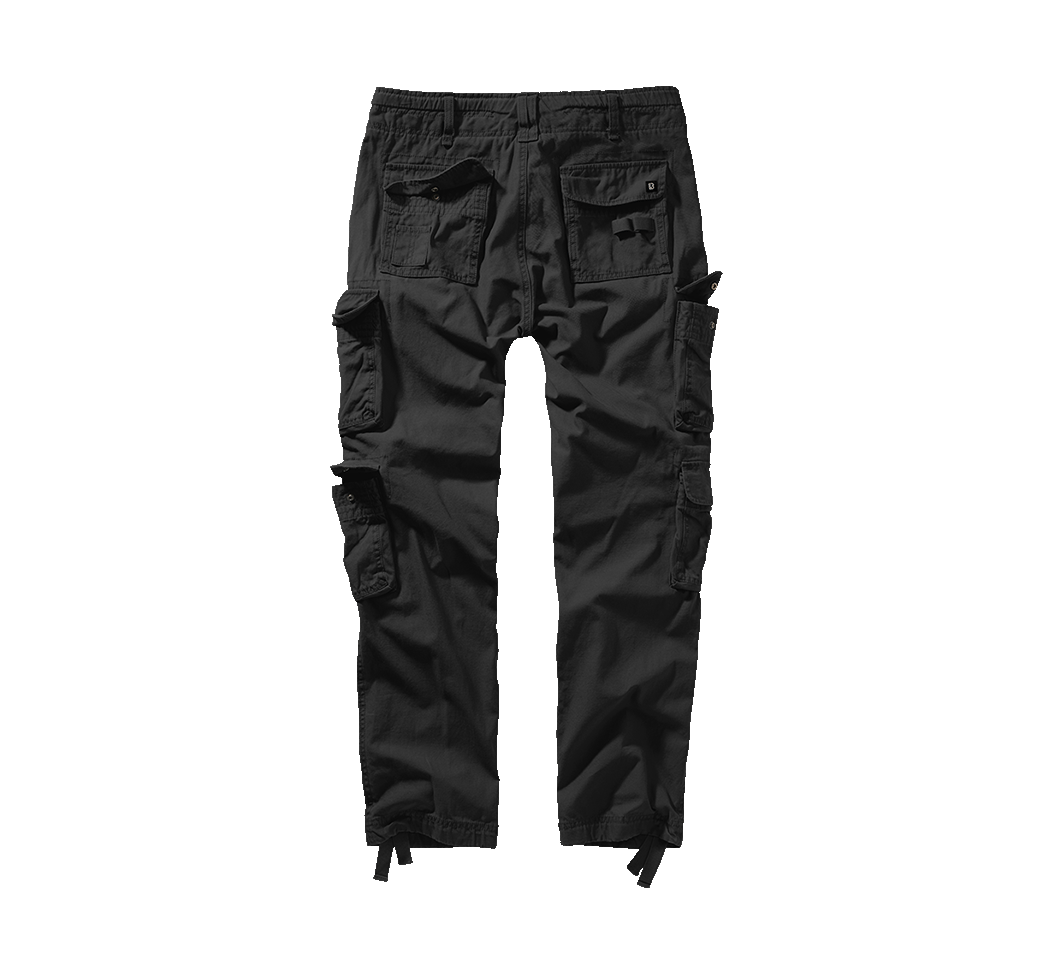Brandit Pure Slim Fit nohavice, čierne