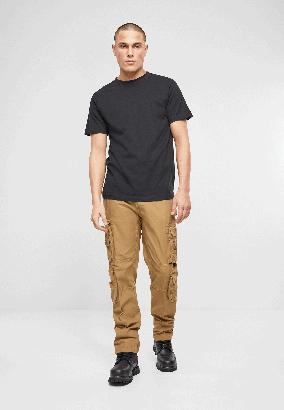 Brandit Pure Slim fit nohavice, béžové