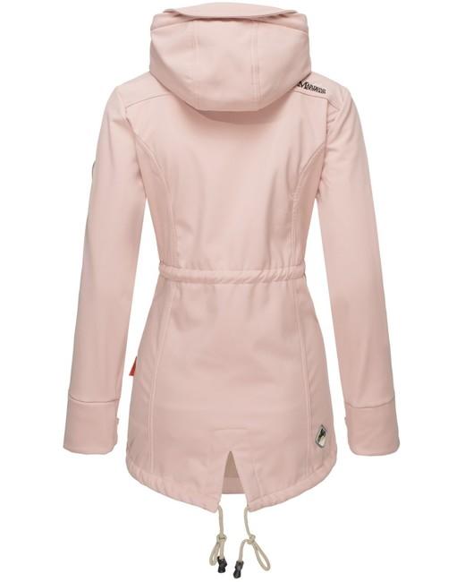 Marikoo ZIMTZICKE giacca invernale softshell da donna con cappuccio, rosa