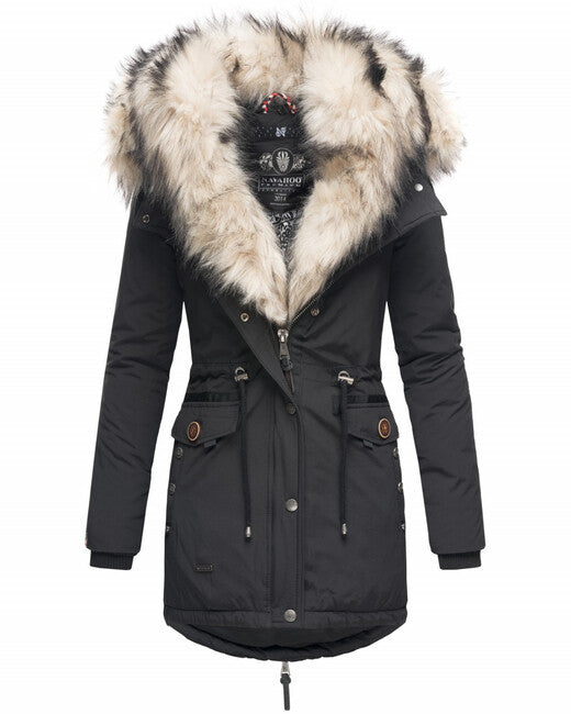 Navahoo Sweety giacca invernale da donna con cappuccio, nera