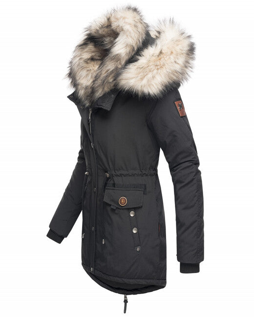 Navahoo Sweety giacca invernale da donna con cappuccio, nera
