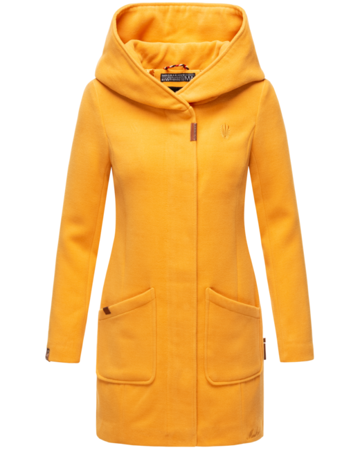 Marikoo MAIKOO cappotto invernale da donna con cappuccio, giallo
