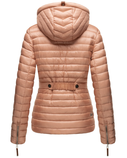 Marikoo Aniyaa giacca da donna per mezza stagione con cappuccio, rosa